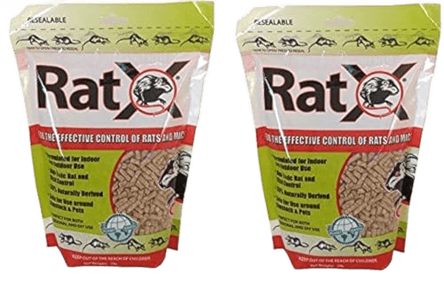 (2 Pack) RatX All-Natural Non-Toxic Rat and Mouse Killer Pellets